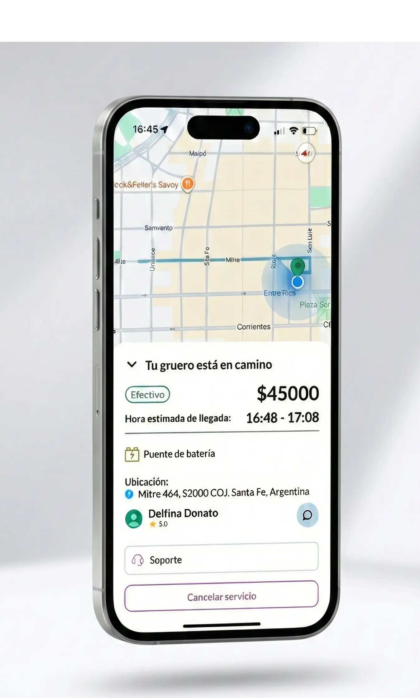 App Grubi Interfaz Rosario